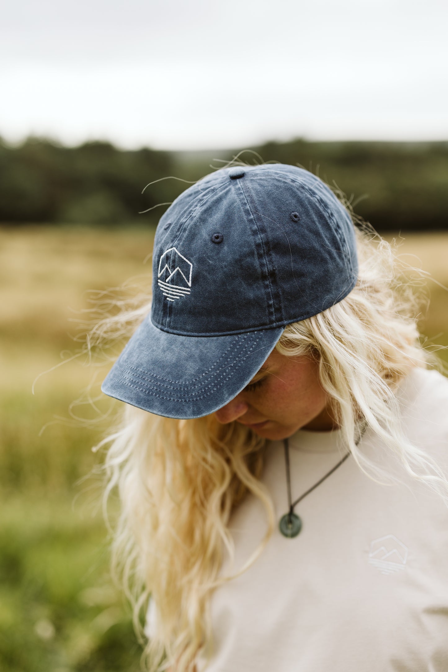 Washed Navy Cap