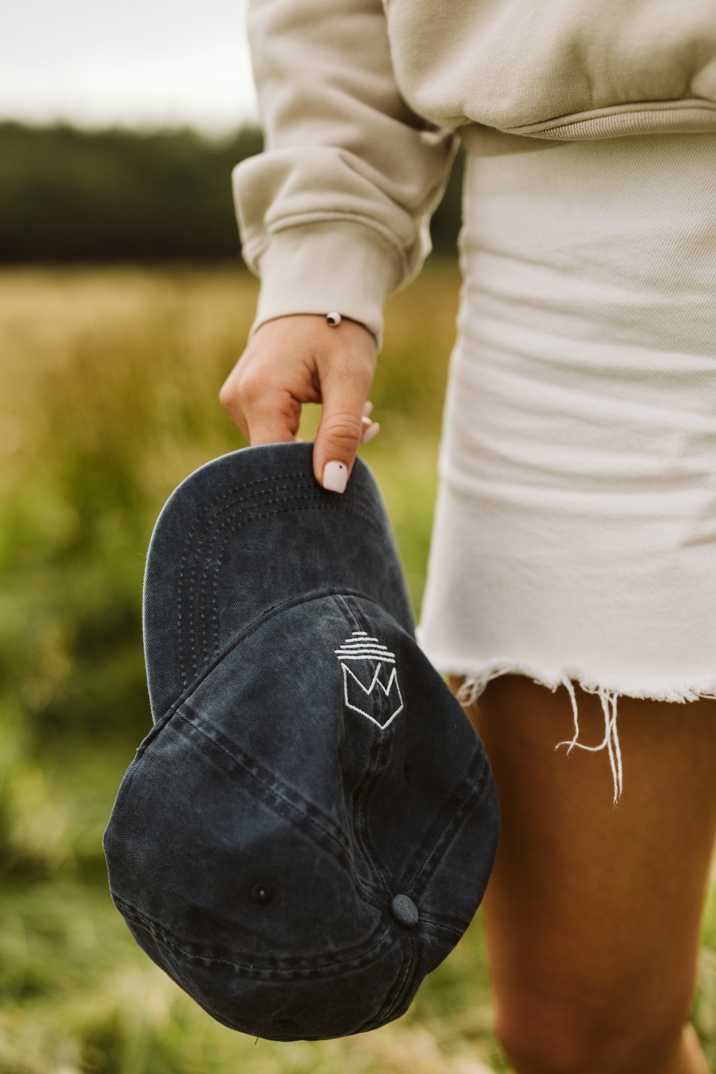 Washed Navy Cap