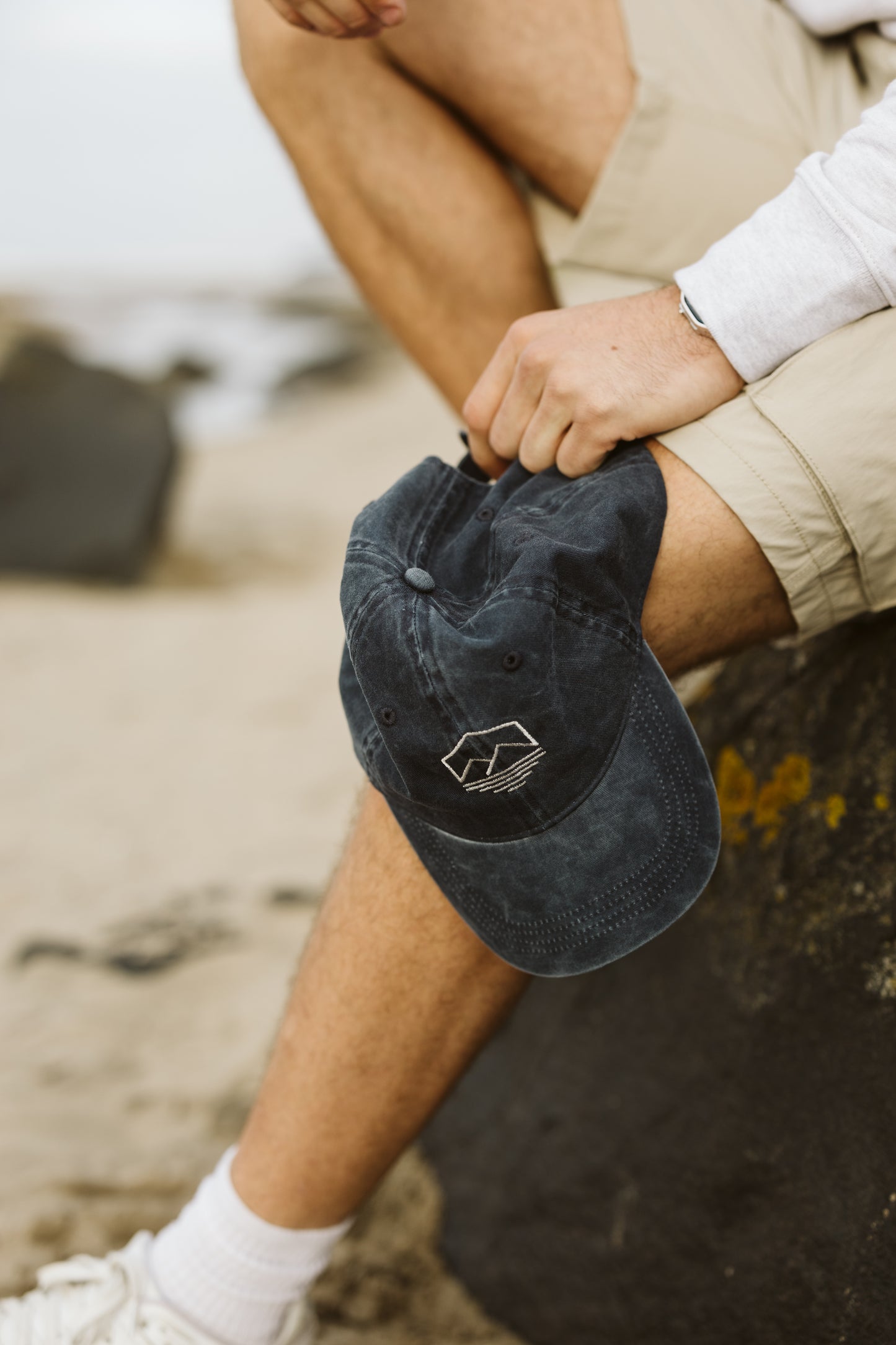 Washed Navy Cap